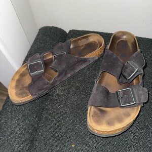 Birkenstock Black Suede Women's Sandals